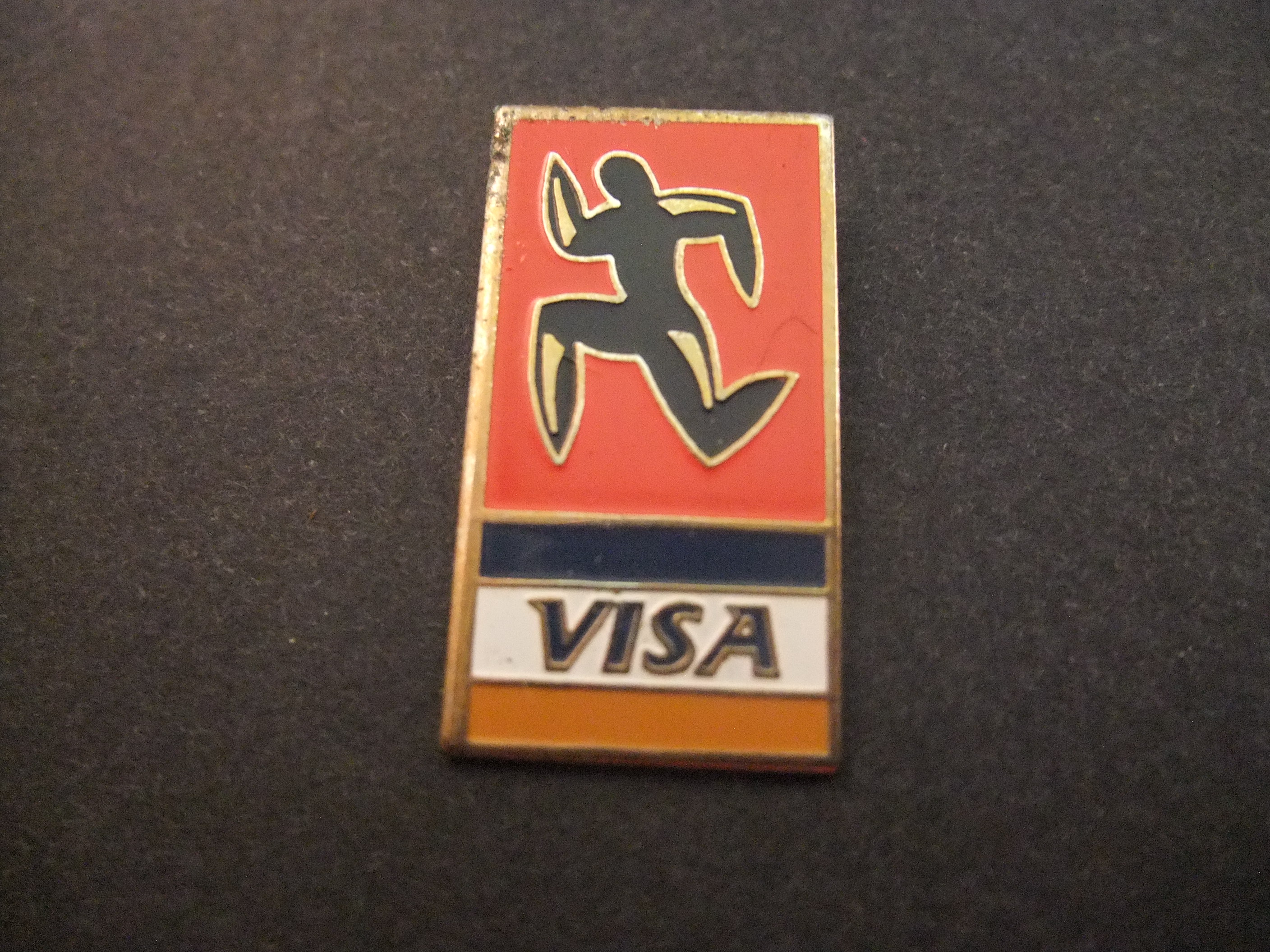 Visa creditcarddiensten betaalkaart rood